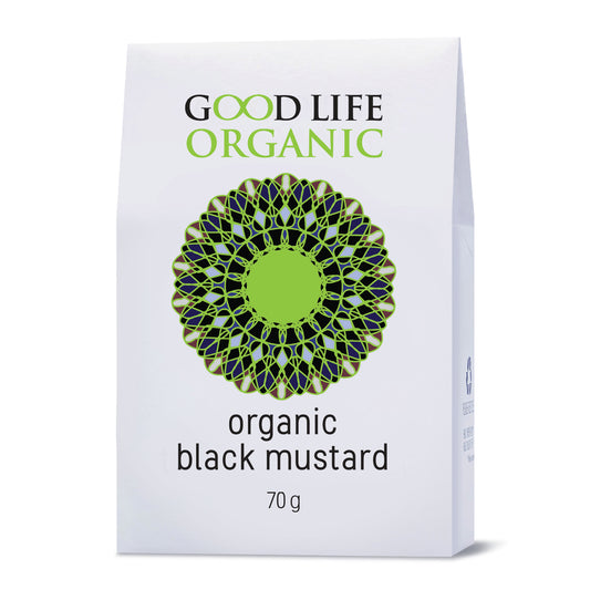 GOOD LIFE ORGANIC  - Organic Black Mustard Seeds - 70g | One Life Health