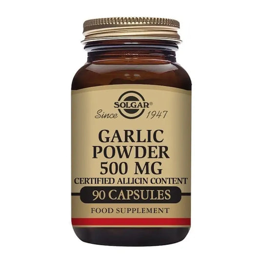 SOLGAR - Garlic Powder 500 mg - 90 Vegetable Capsules | One Life Health