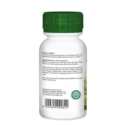 NUTRIHERB - Garlic & Parsley 60 Tablets | One Life Health