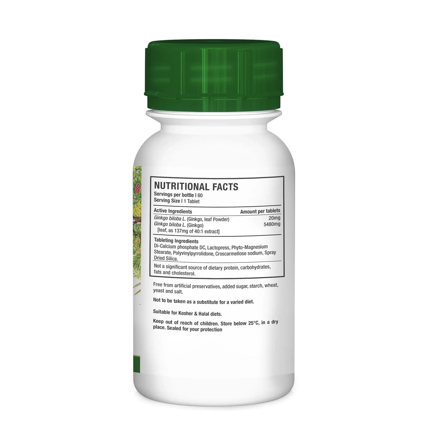 NUTRIHERB - Ginkgo Biloba 60 Tablets | One Life Health