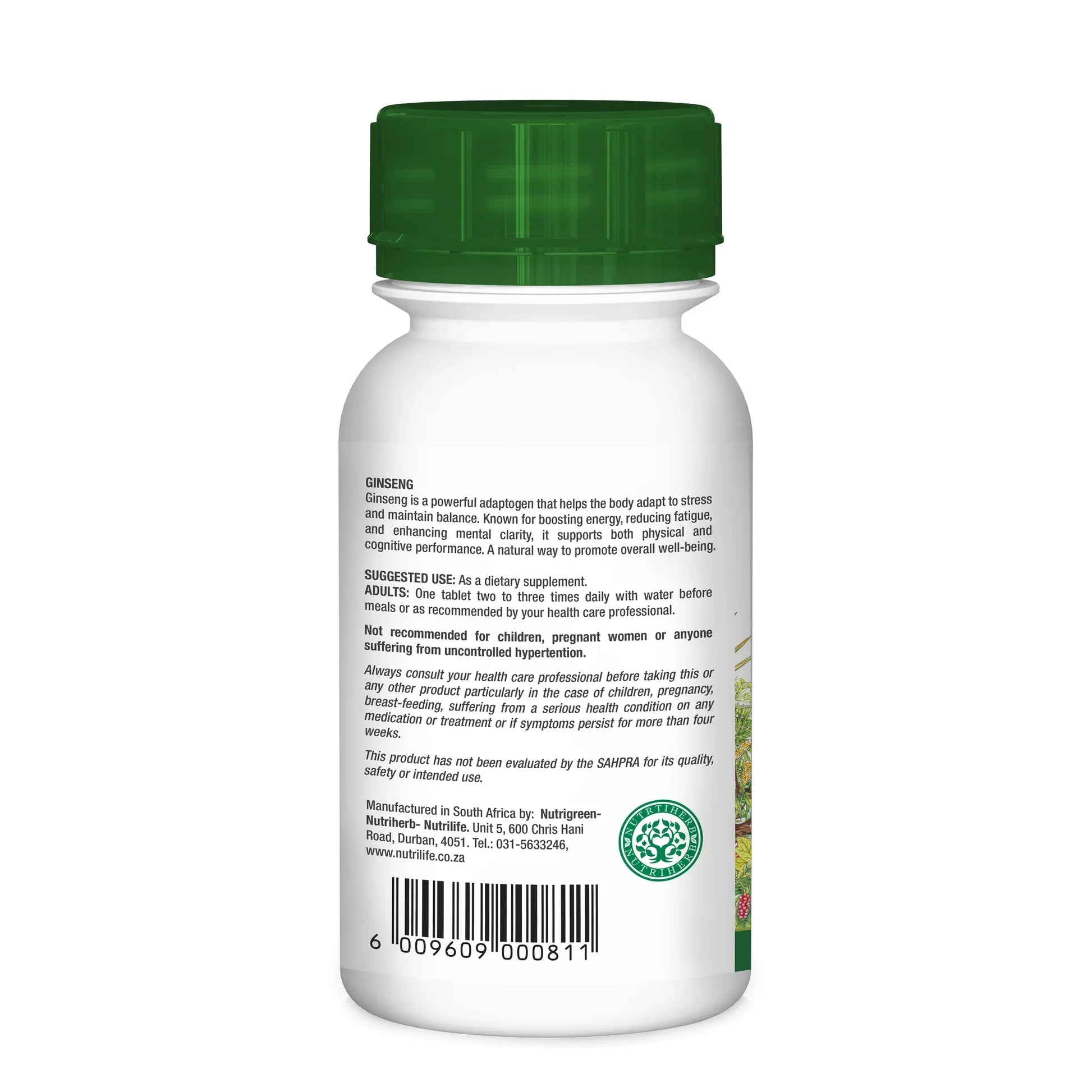NUTRIHERB - Ginseng 60 Tablets | One Life Health