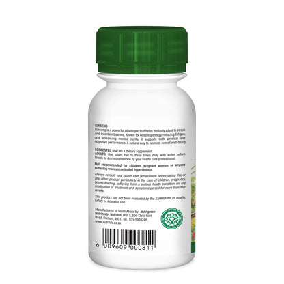 NUTRIHERB - Ginseng 60 Tablets | One Life Health