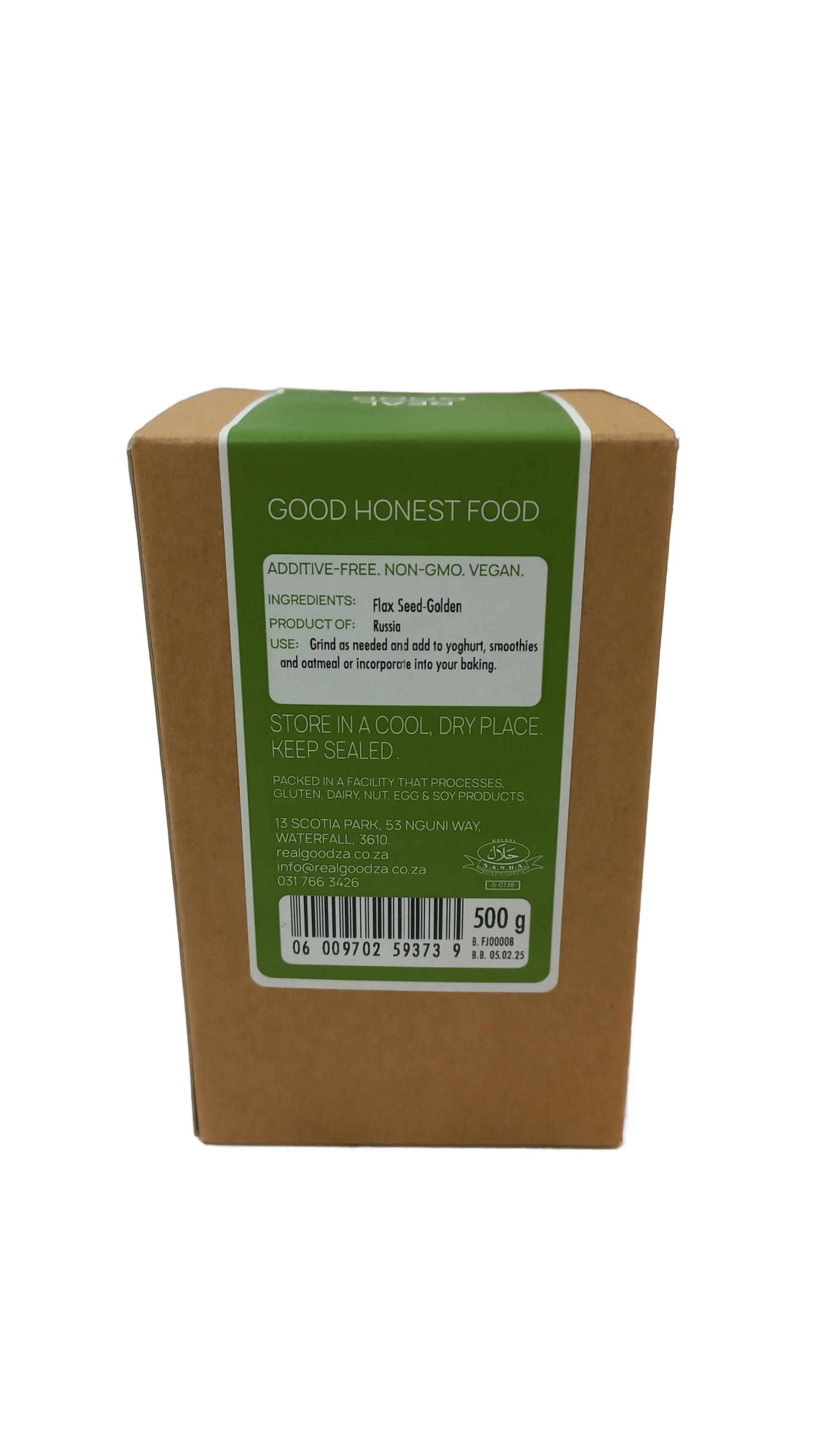 REAL GOOD - Golden Flax Seeds - 500g | One Life Health