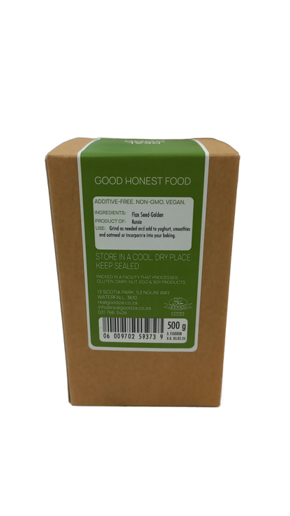 REAL GOOD - Golden Flax Seeds - 500g | One Life Health