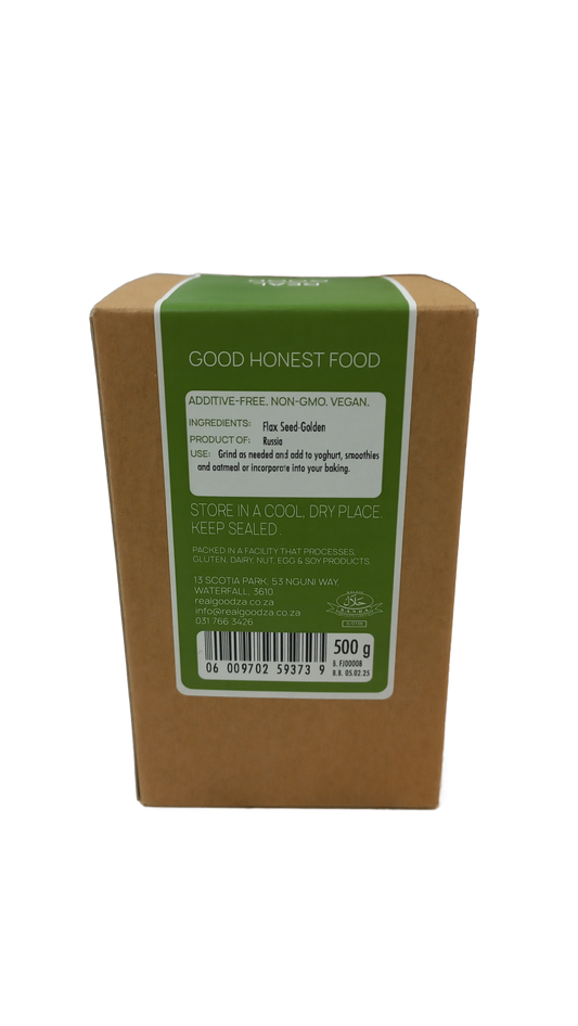REAL GOOD - Golden Flax Seeds - 500g | One Life Health