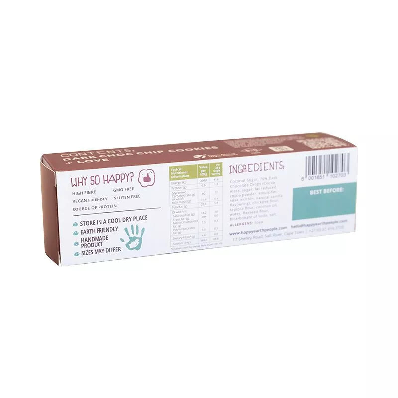 HAPPY EARTH PEOPLE - Dark Choc Chip Cookies - 180g | One Life Health