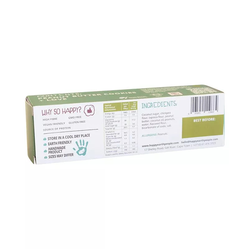 HAPPY EARTH PEOPLE - Peanut Butter Cookies - 180g | One Life Health
