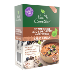 HEALTH CONNECTION WHOLEFOODS - High Protein Instant Oats Cacao & Maca - 8 x 50g