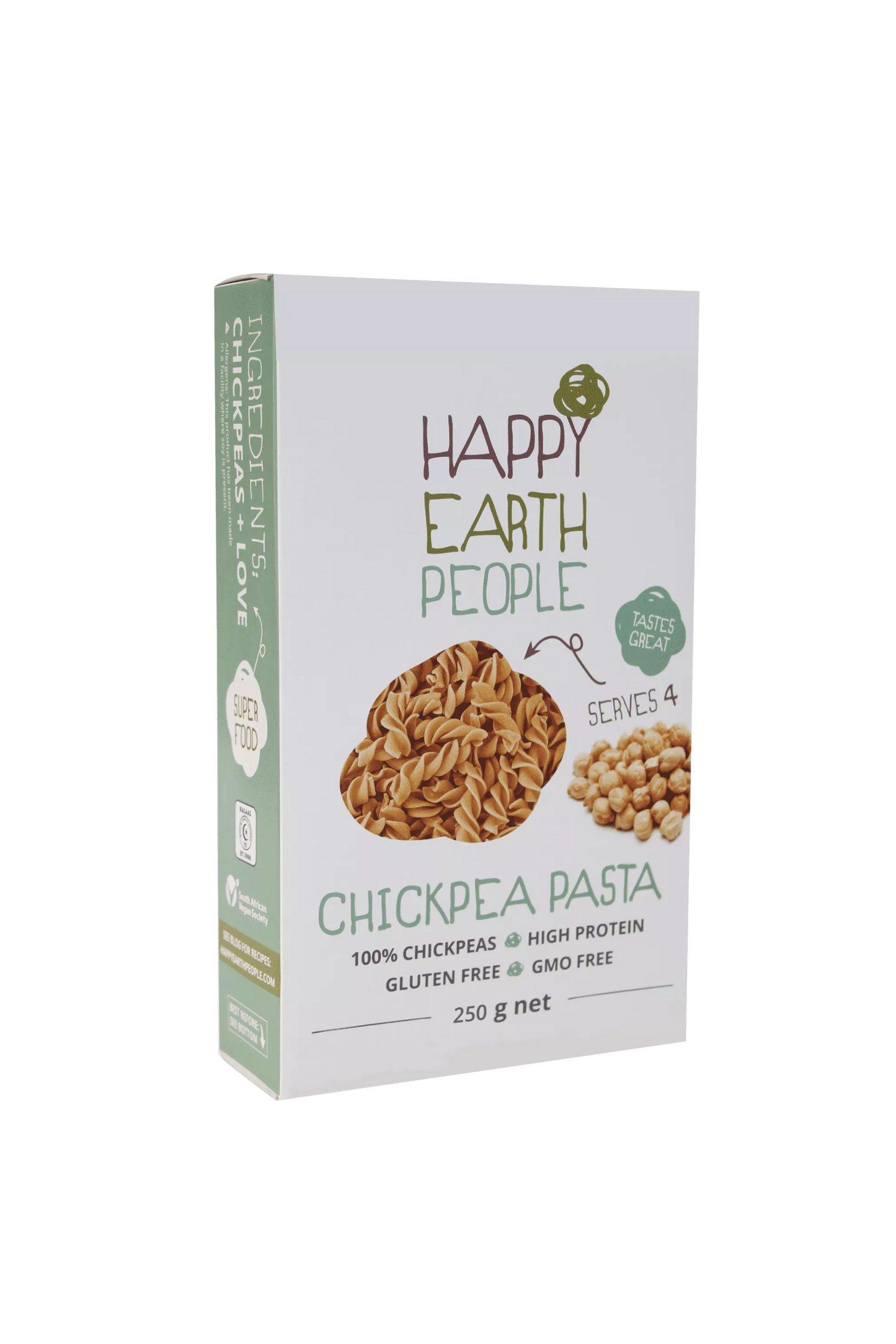 HAPPY EARTH PEOPLE - Chickpea Fusilli pasta – 250g | One Life Health