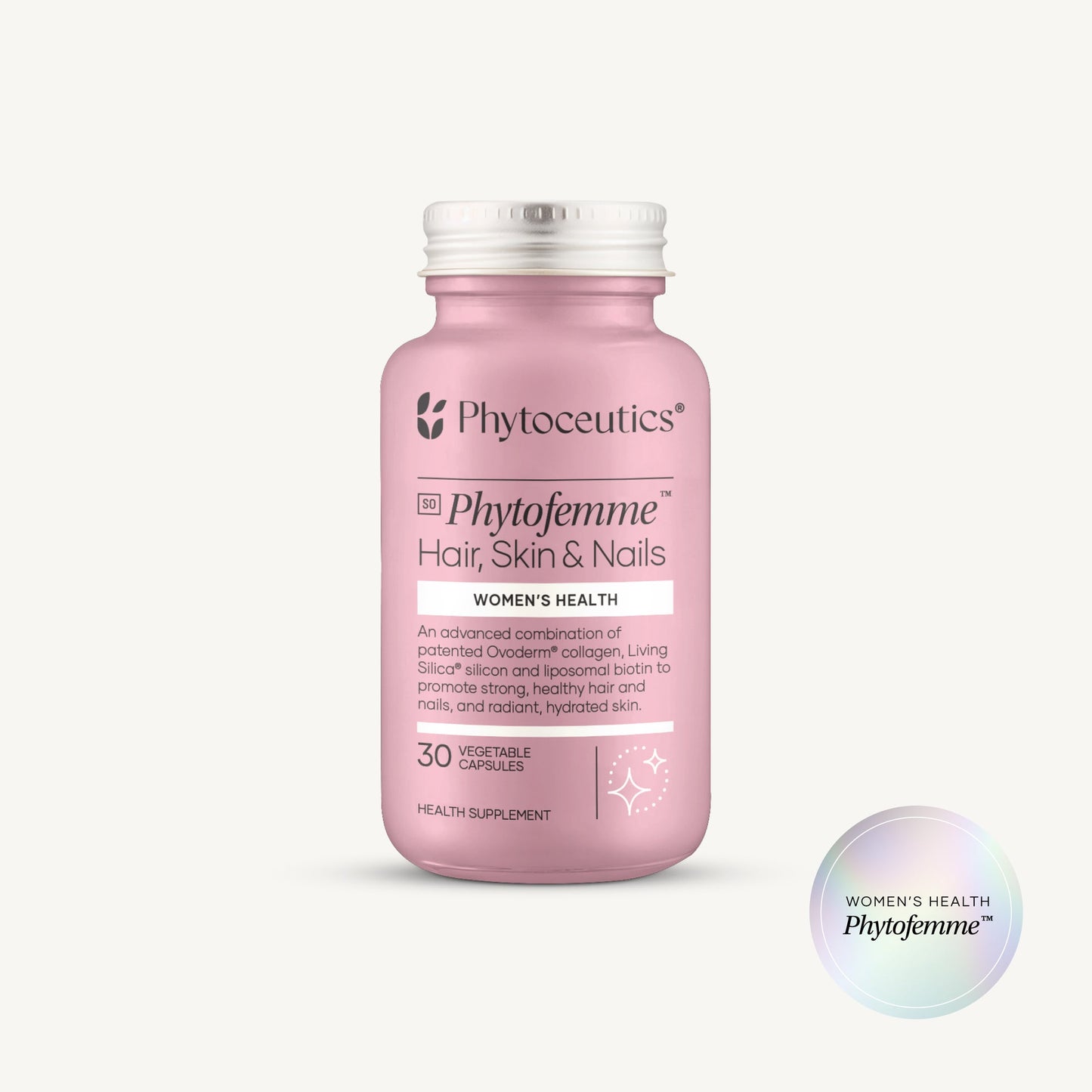 PHYTOCEUTICS - Phytofemme™ Hair, Skin & Nails - 30 Veg Capsules | One Life Health