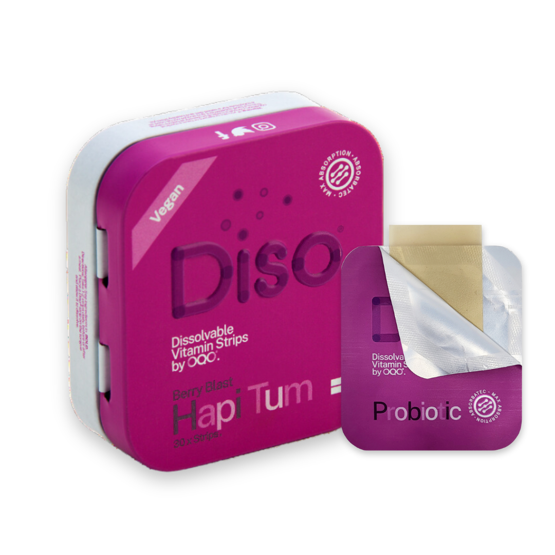 DISO - Hapi Tum Probiotics Berry Blast - 30 Dissolvable Strips | One Life Health