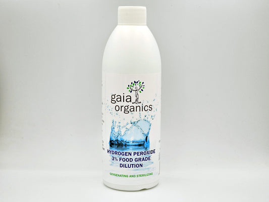 GAIA ORGANICS - Hydrogen Peroxide 3% Food Grade Dilution 500ml