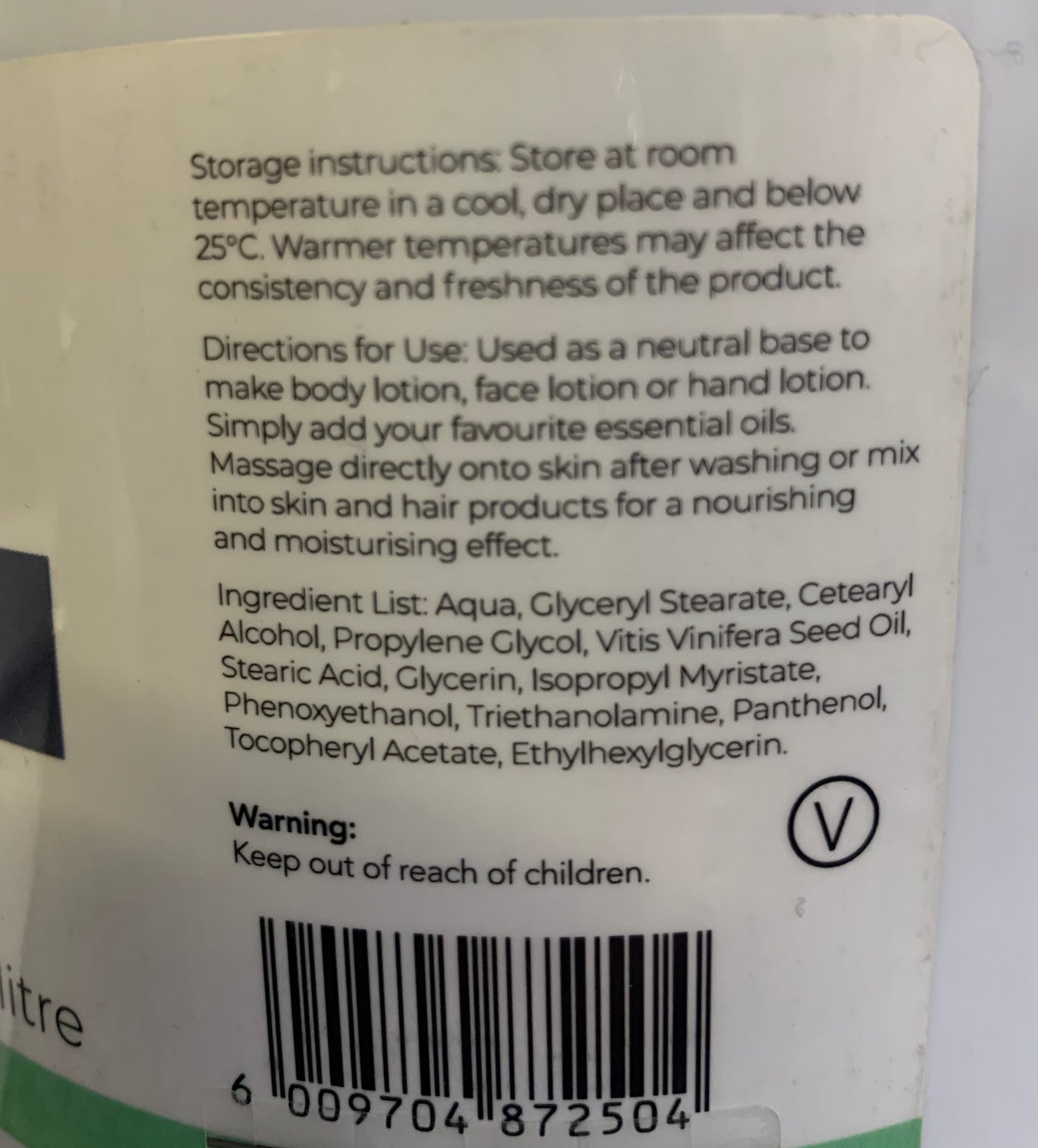 ESCENTIA - Cream Base - 1 Litre | One Life Health