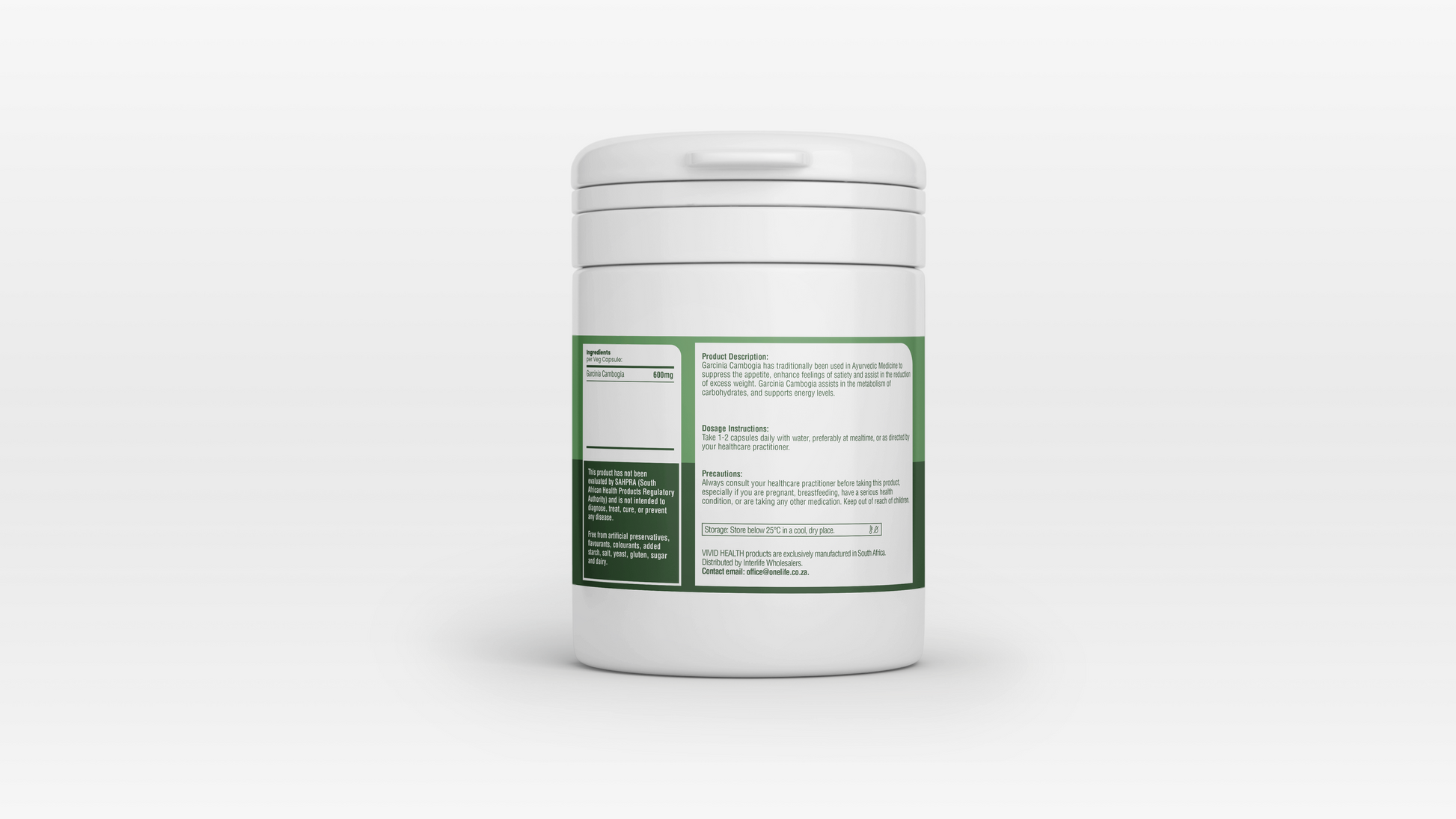 VIVID HEALTH - VIVID BODY - Garcinia Cambogia 60 Capsules | One Life Health
