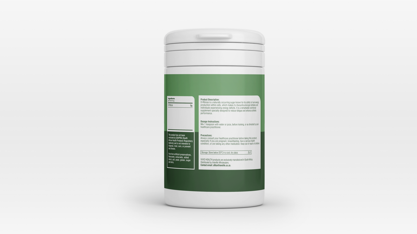 VIVID HEALTH - STAY VIVID - D-Ribose 150g | One Life Health