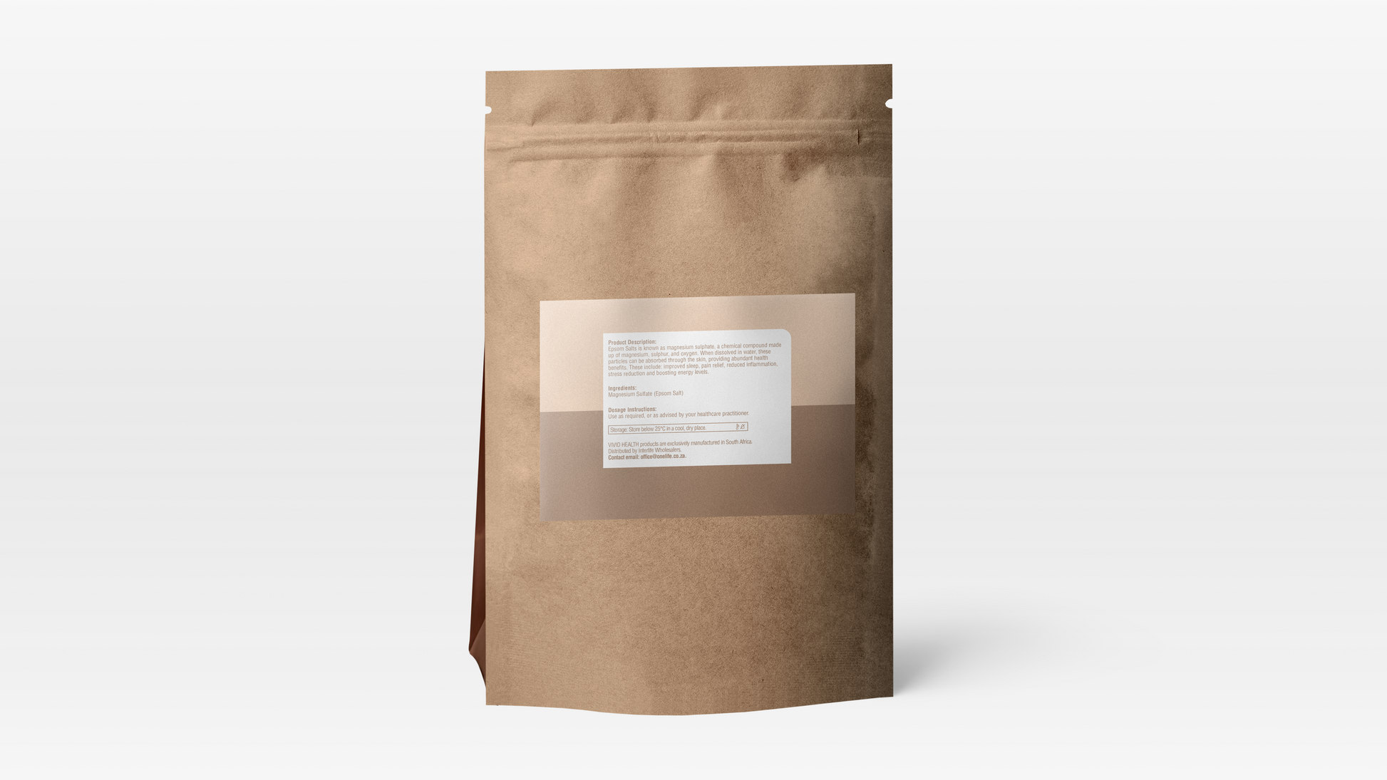 VIVID HEALTH - VIVID NOURISHMENT - Epsom Salt 2.5kg | One Life Health