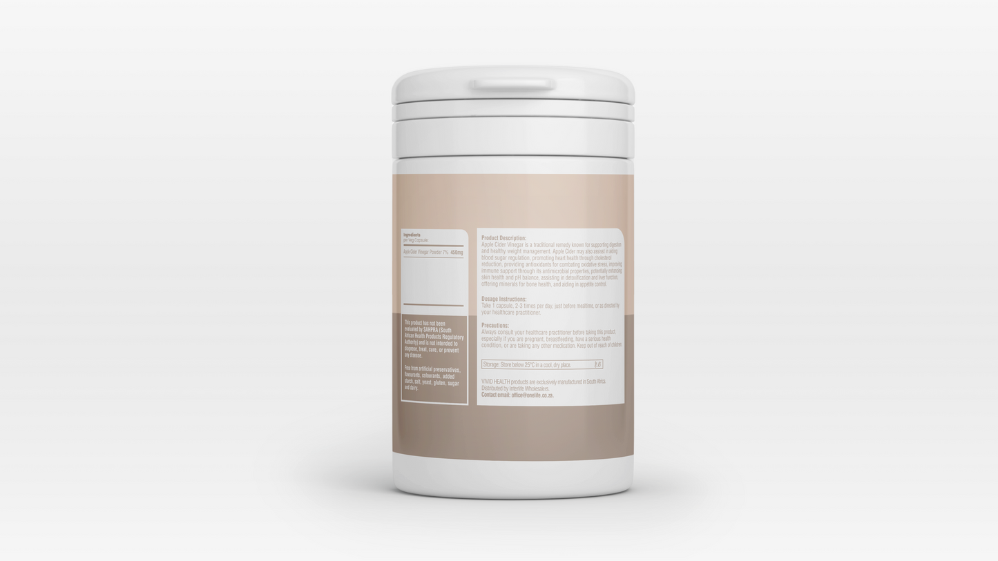 VIVID HEALTH - VIVID NOURISHMENT - Apple Cider 90 Capsules | One Life Health