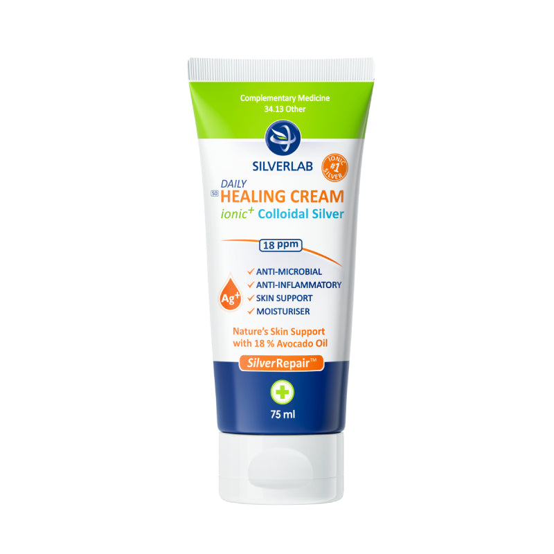 SILVERLAB - IONIC⁺ COLLOIDAL SILVER HEALING CREAM 75 ML | One Life Health