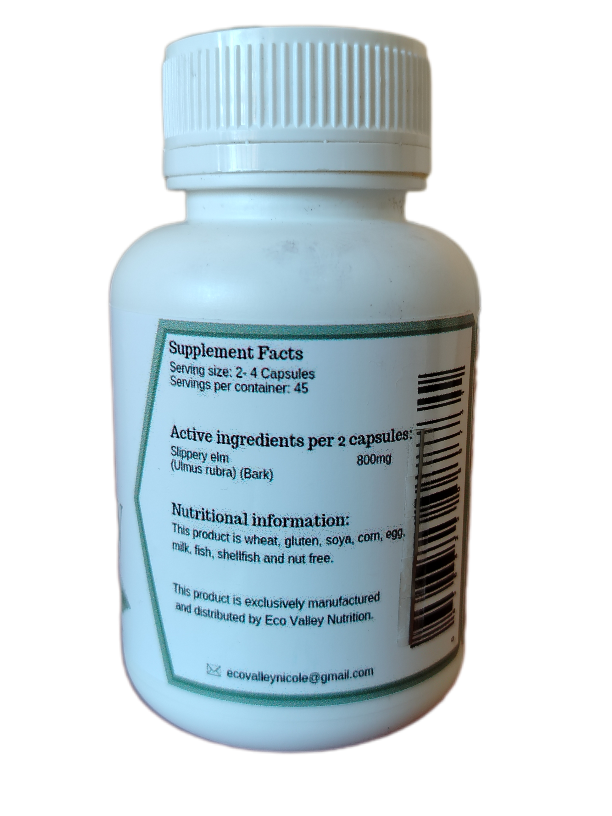 ECO VALLEY NUTRITION - Slippery Elm - 90 Capsules | One Life Health