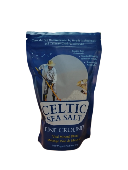 INVINCIBLE LIVING - Celtic Salt Fine Ground - 250g | One Life Health