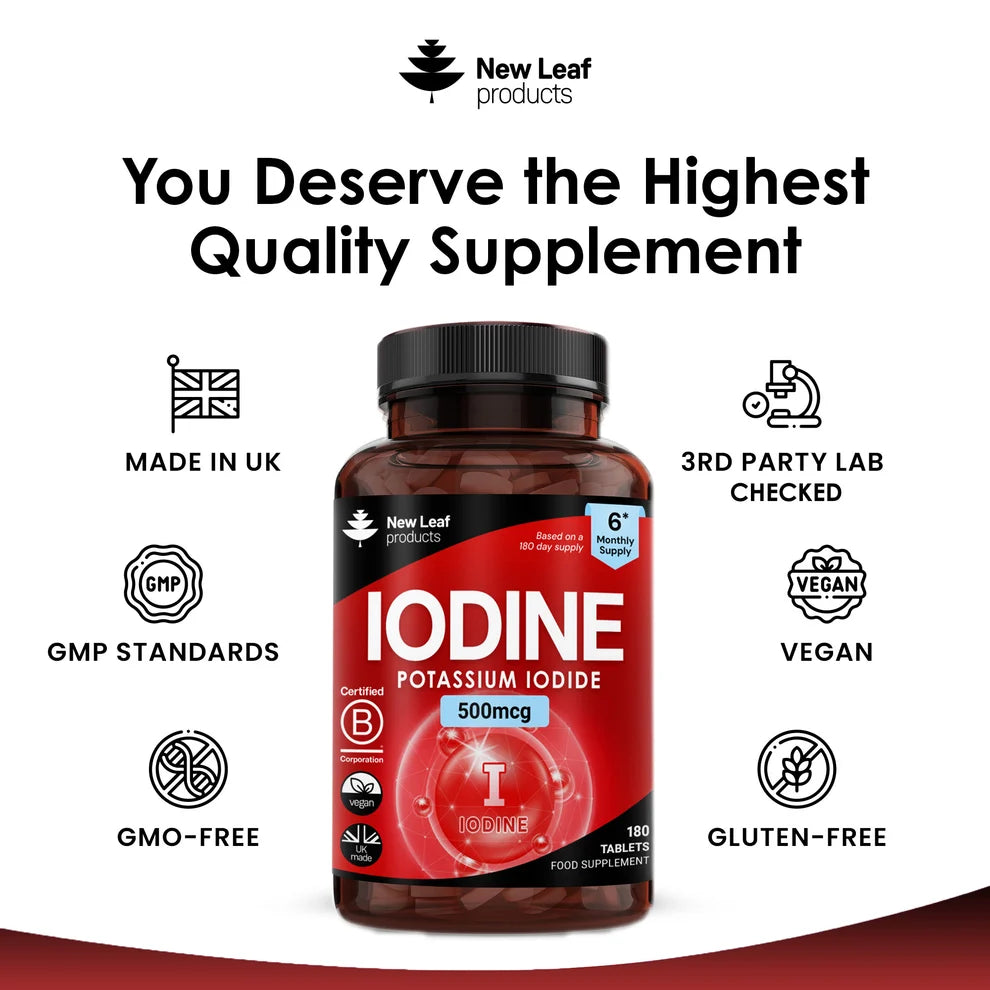 NEW LEAF - Iodine - 180 Tablets