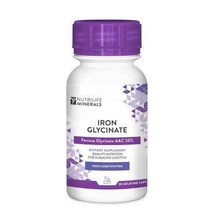 NUTRILIFE - Iron Glycinate - 30 Capsules | One Life Health
