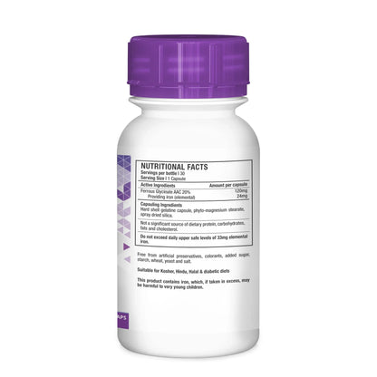 NUTRILIFE - Iron Glycinate - 30 Capsules | One Life Health