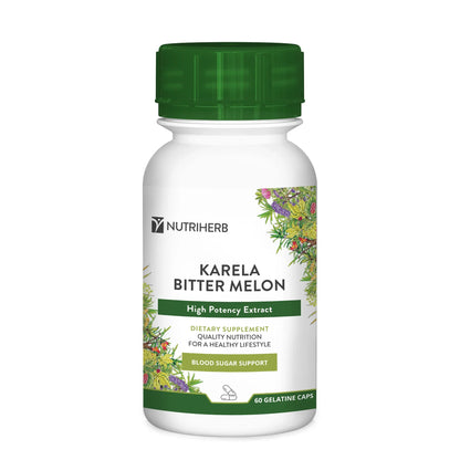 NUTRIHERB - Karela-Bitter Melon 60 Capsules | One Life Health