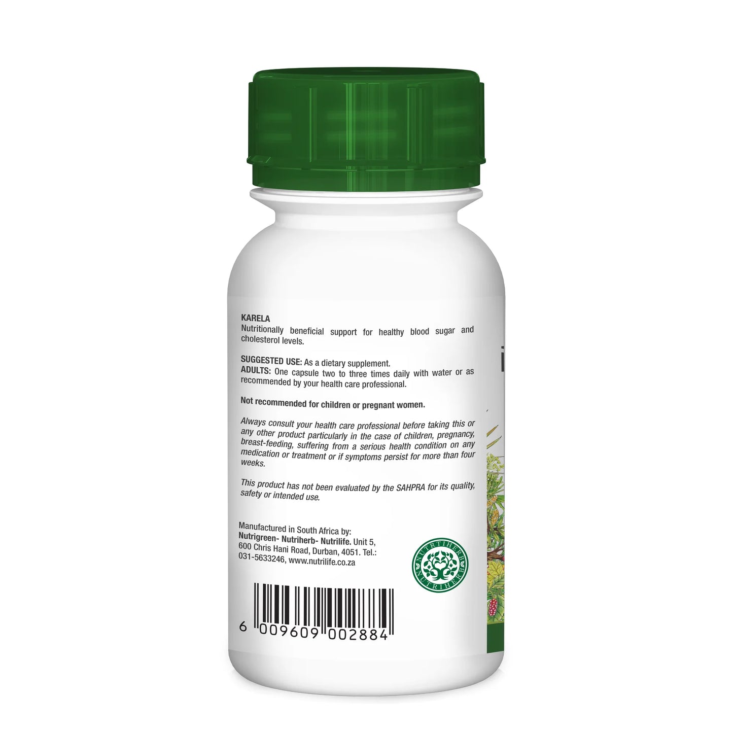 NUTRIHERB - Karela-Bitter Melon 60 Capsules | One Life Health