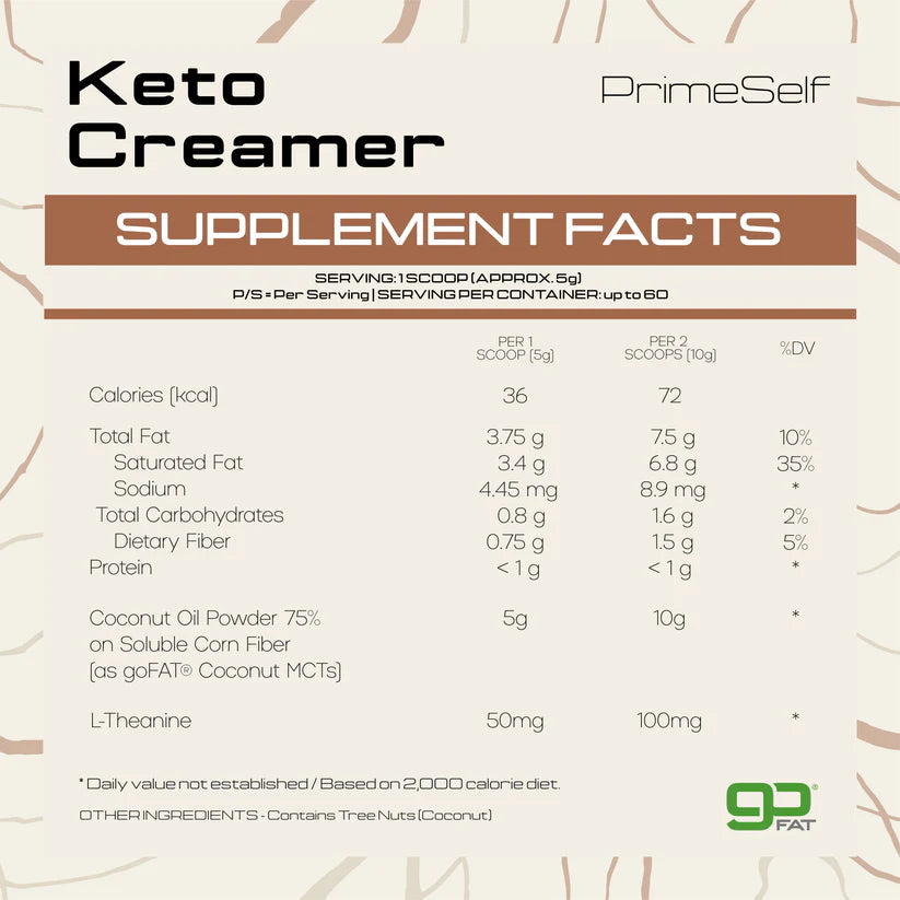 PRIMESELF - Keto Creamer - 300g | One Life Health