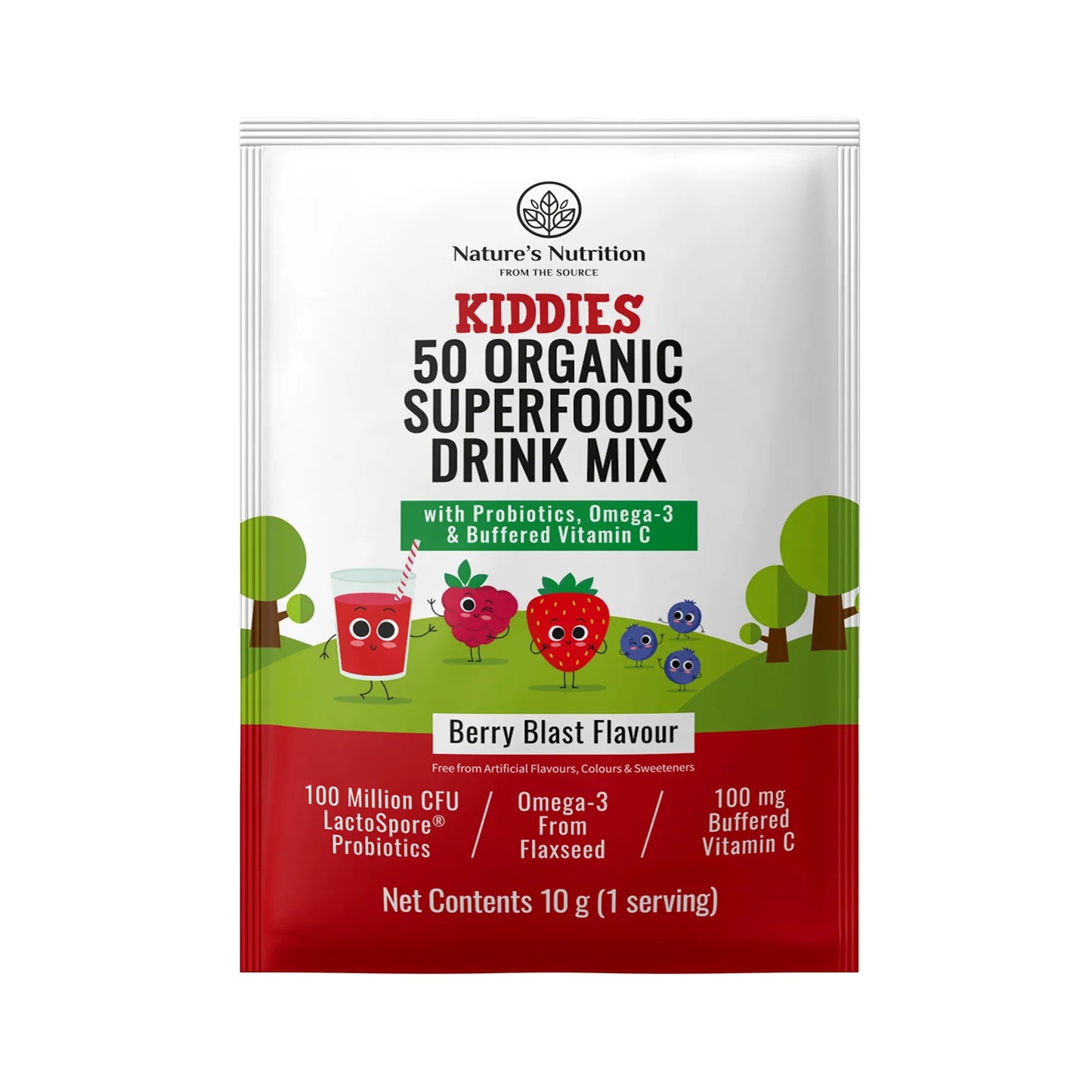 NATURE'S NUTRITION - Kiddies Superfoods Drink Mix Berry Blast Sachets | One Life Health