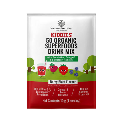 NATURE'S NUTRITION - Kiddies Superfoods Drink Mix Berry Blast Sachets | One Life Health