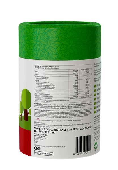 NATURE'S NUTRITION - Kiddies Superfoods Drink Mix Berry Blast 400g | One Life Health