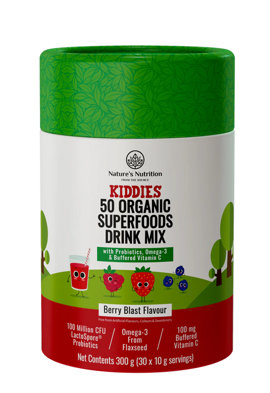 NATURE'S NUTRITION - Kiddies Superfoods Drink Mix Berry Blast 400g | One Life Health