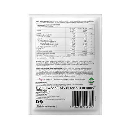 NATURE'S NUTRITION - Kiddies Superfoods Drink Mix Raw Chocolate Sachets | One Life Health