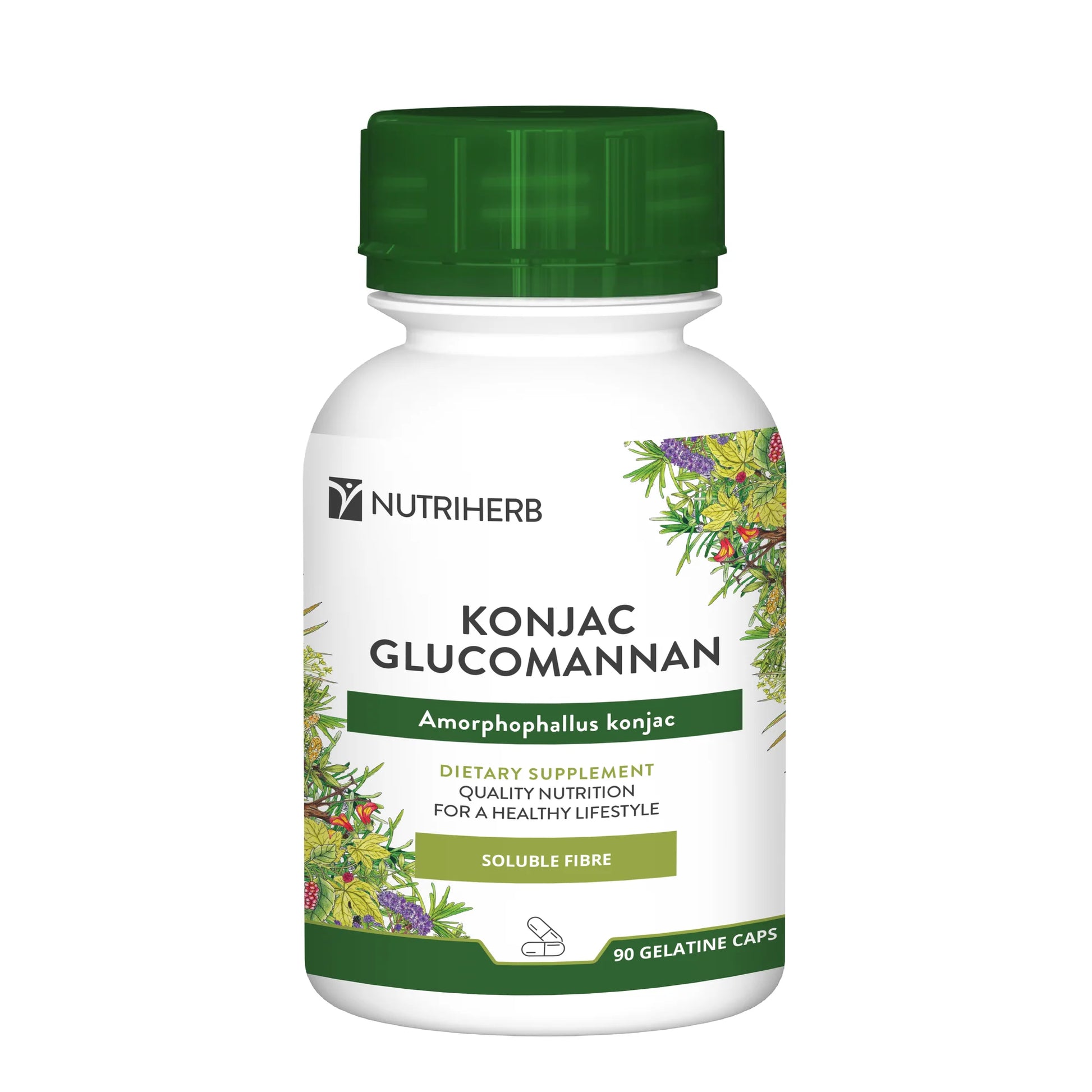 NUTRIHERB - Konjac Glucomannan 90 Capsules | One Life Health