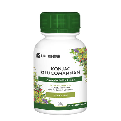 NUTRIHERB - Konjac Glucomannan 90 Capsules | One Life Health