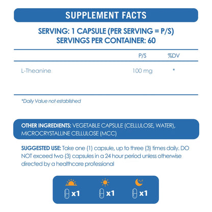 NEUROACTIVE - L-Theanine - 60 Veg Capsules
