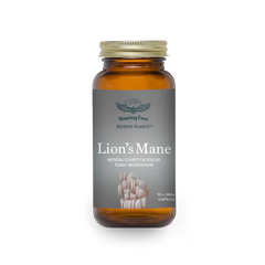 SOARING FREE SUPERFOODS - Lion's Mane Medicinal Mushroom 90 Veg Capsules