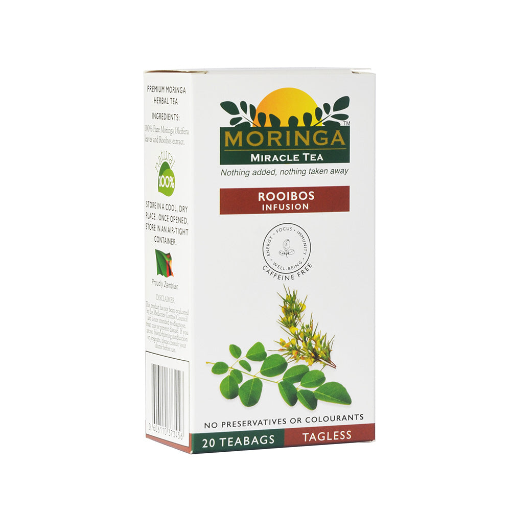 MORINGA INITIATIVE - Moringa Tea Rooibos Infusion - 20 Bags | One Life Health