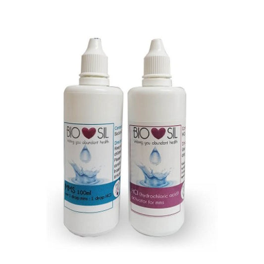 BIOSIL - Miracle Mineral Solution & Hydrochloric Acid Duo - 100ml | One Life Health