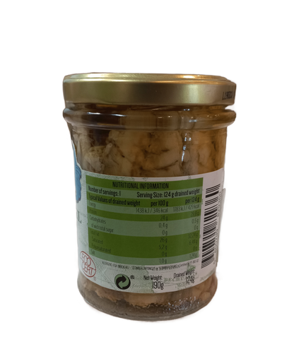 MAR - Mackerel Fillets in Organic Extra Virgin Olive Oil - 190g Jar | One Life Health