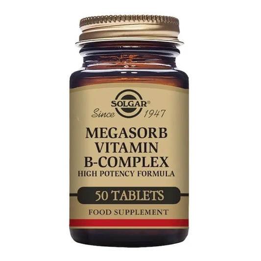 SOLGAR - Megasorb Vitamin B-Complex - 50 Tablets | One Life Health