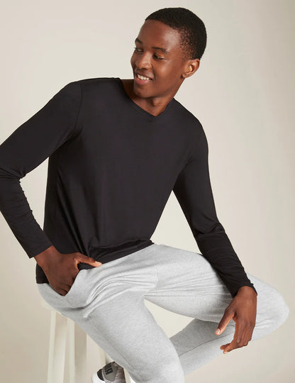 BOODY - Men Black Long Sleeve Crew Neck T-Shirt - L | One Life Health