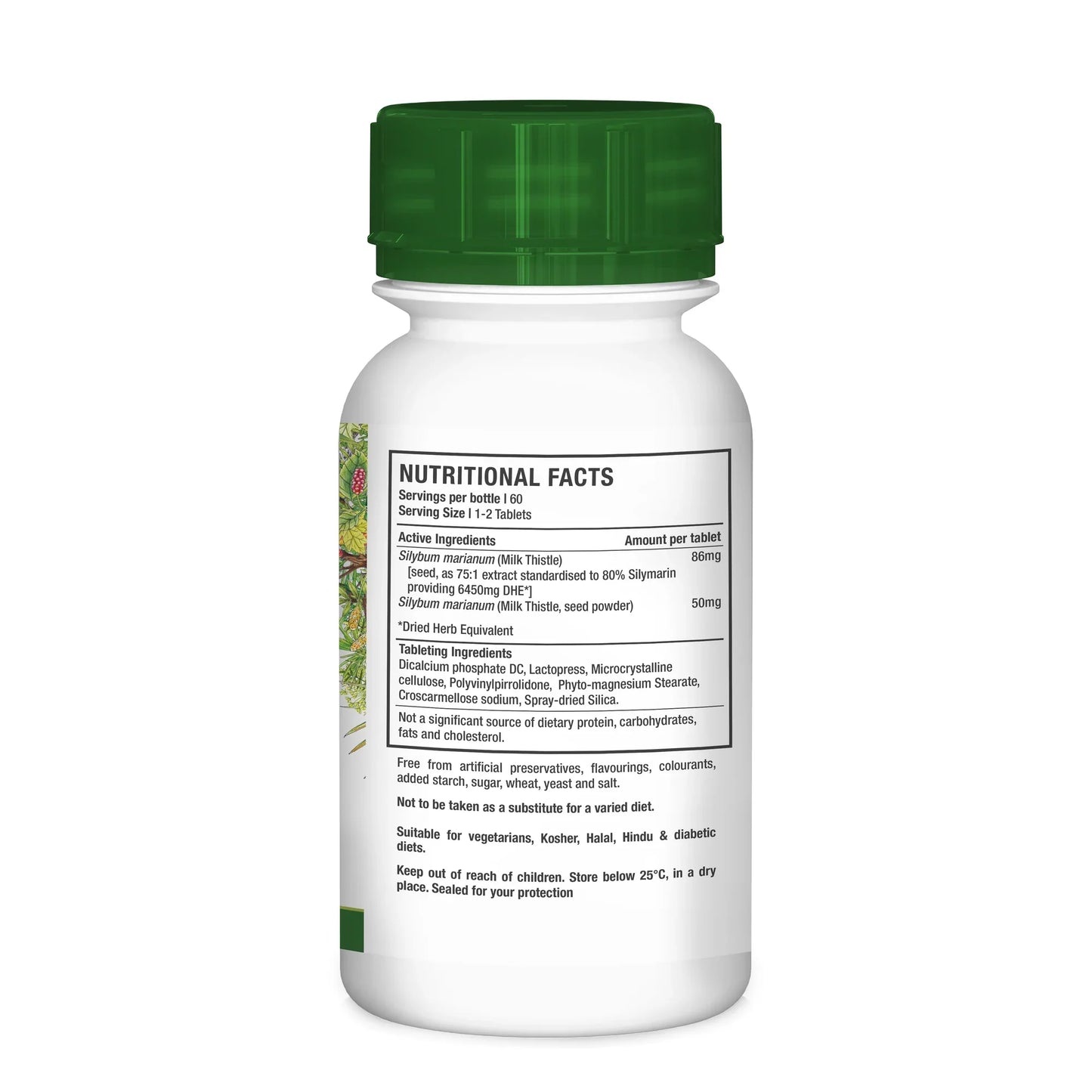 NUTRIHERB - Milk Thistle 60 Tablets | One Life Health