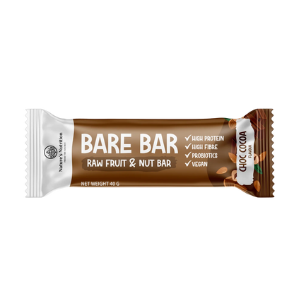 NATURE'S NUTRITION - Bare Bar Choc Cocoa - 40g | One Life Health