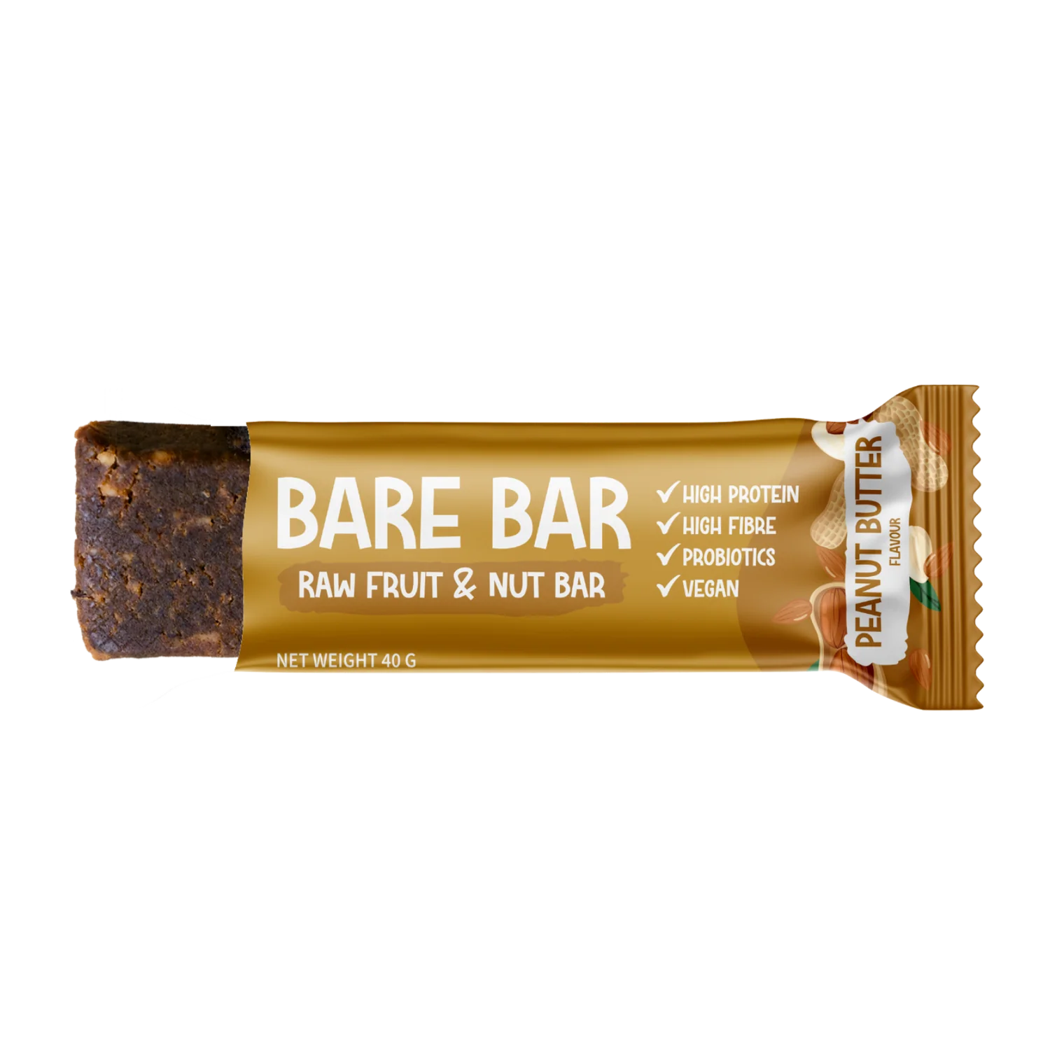 NATURE'S NUTRITION - Bare Bar Peanut Butter - 40g | One Life Health
