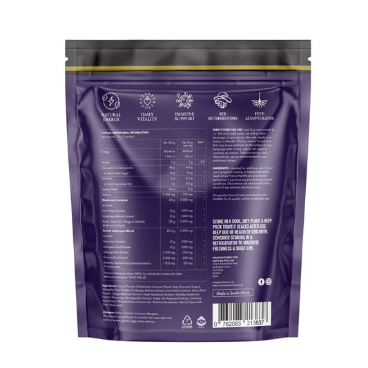NATURE'S NUTRITION - Mega Shrooms and Adaptogens - 300g (30×10g Sachets) | One Life Health