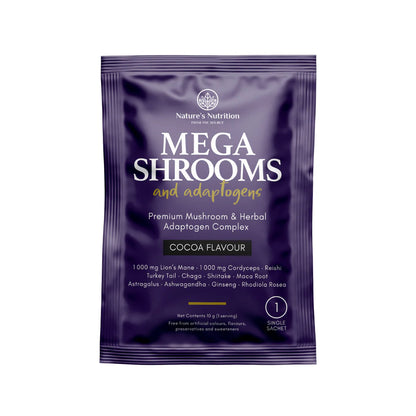 NATURE'S NUTRITION - Mega Shrooms and Adaptogens - 10g Sachet | One Life Health