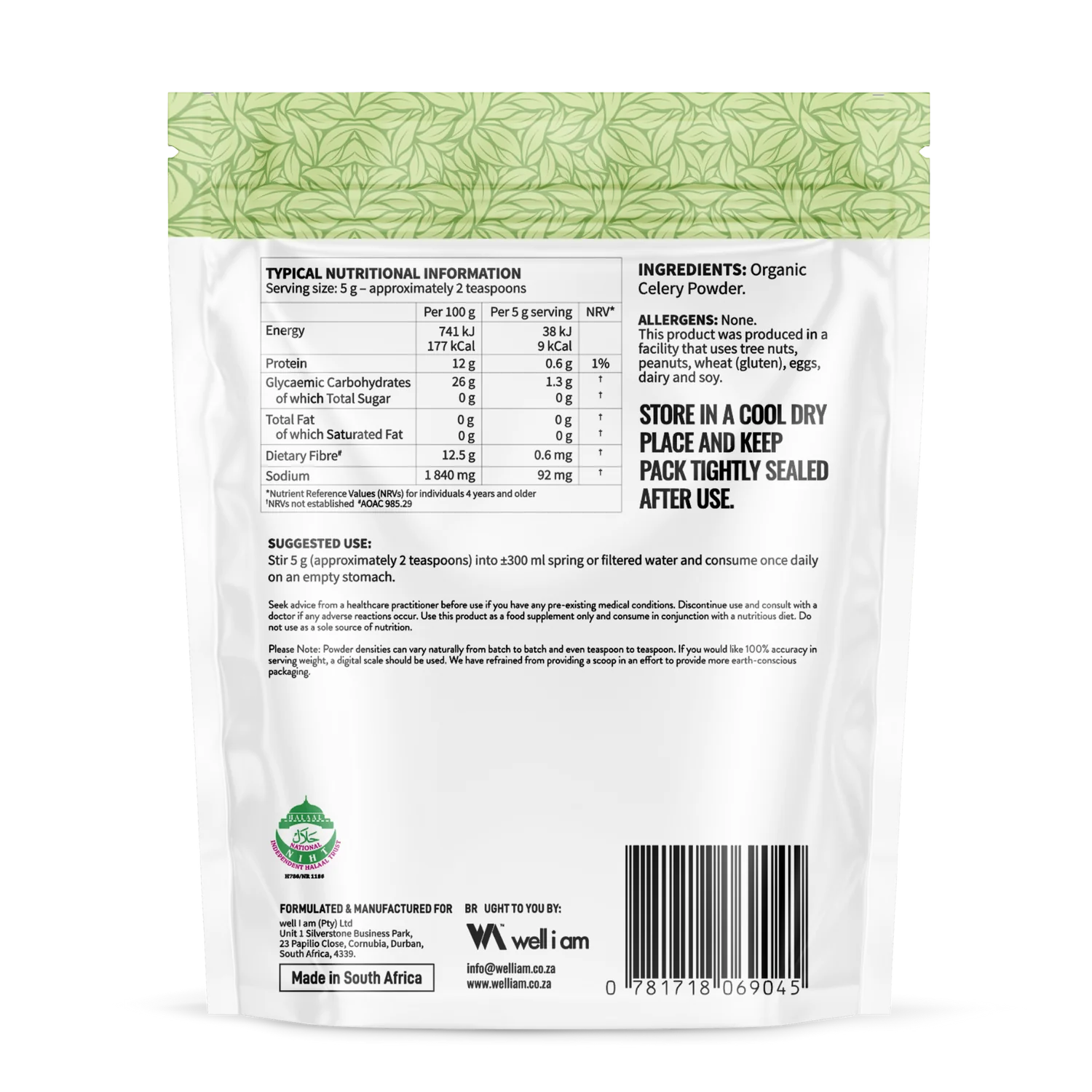 REMEDY GREENS - Super Celery 240g | One Life Health